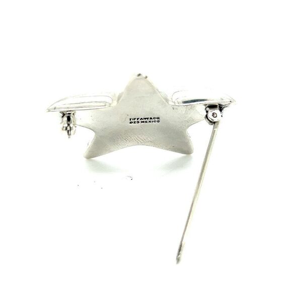 Tiffany & Co Estate Puffed Star Brooch Silver TIF549 - Picture 9 of 10